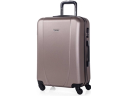 Maleta de Viaje Mediana ITACA Abs Texturizado Dorado (70 L)