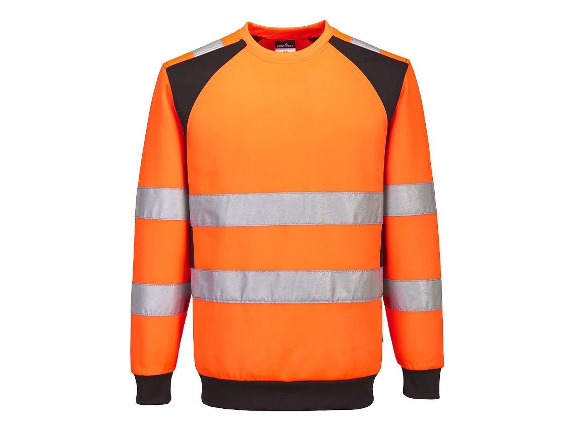 Sudadera Alta Visibilidad Ecológica Wx2 | Trabajo Sostenible Naranja/negro / S