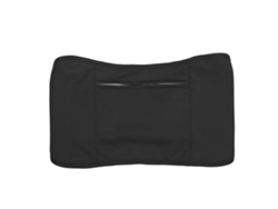 Paño para aplicar aceite de ricino, lavable e impermeable, faja nutritiva para la cintura con aceites esenciales, color negro
