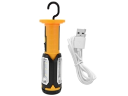 Lámpara De Trabajo Led Para Exteriores Recargable, Plegable Y Giratoria, Luz Advertencia Roja Multif