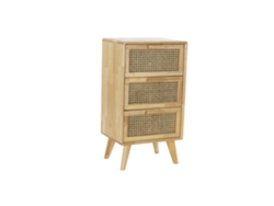 Cajonera Caucho Ratán Rejilla Natural 40x30x72cm