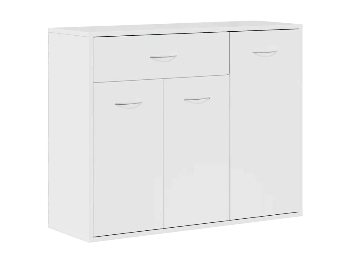 Aparador 88x30x70 cm Contrachapado Blanco Brillo MAISON EXCLUSIVE