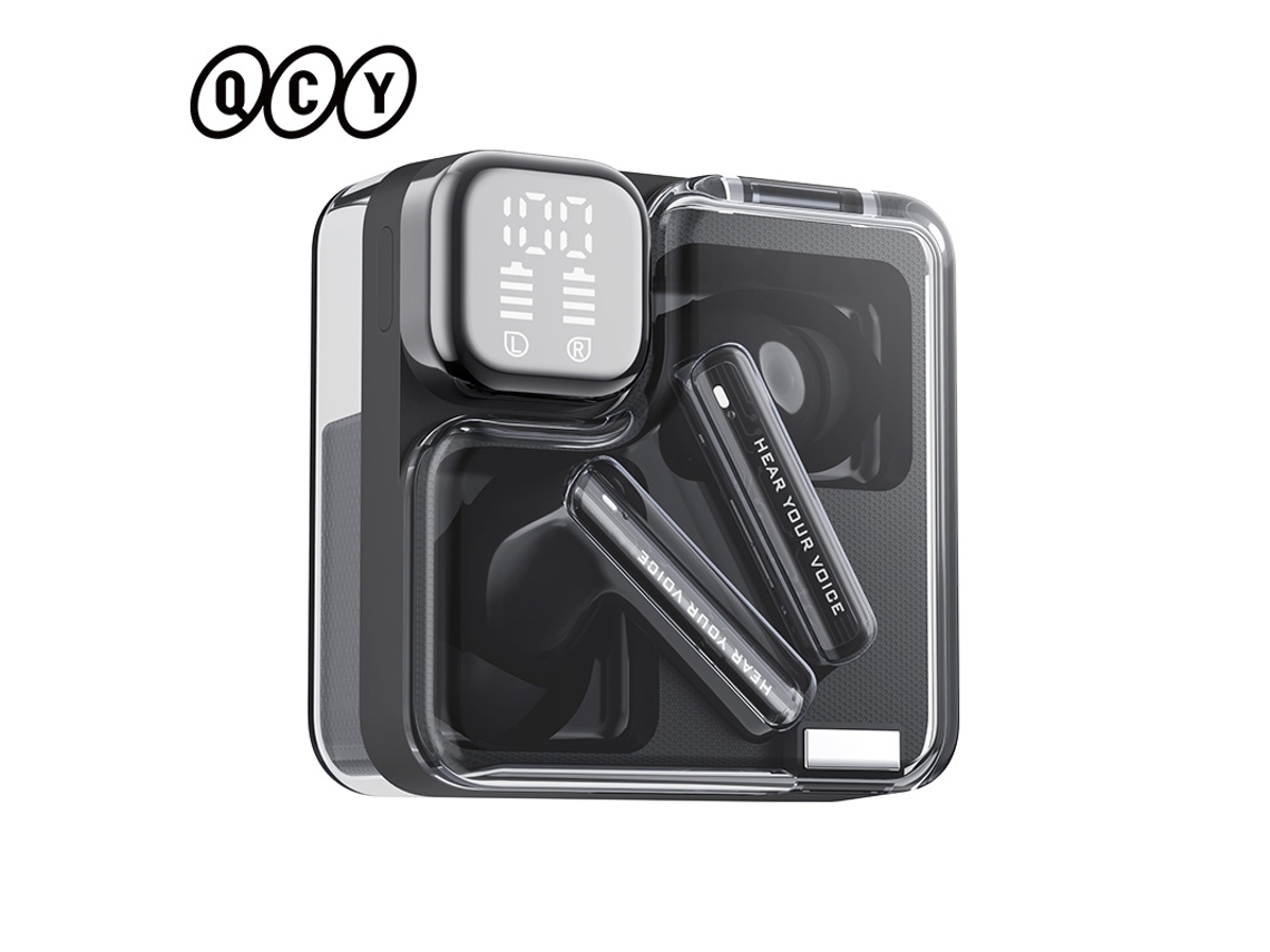 Auriculares Inalámbricos Bluetooth (negros), Pantalla Digital, Estuche De Carga, Micrófono, Cancelación De Ruido Enc, Resistentes Al Agua.
