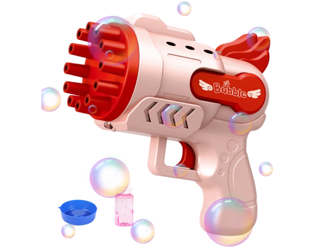 -máquina De Burbujas De 12 Agujeros Para Niños, Juguete Eléctrico Portátil, Regalo Para Niños Y Niñas