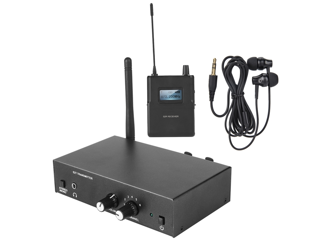 Sistema De Monitor Inalámbrico Intraauricular Para Transmisor Y Receptor Anleon S2 863-865 Mhz