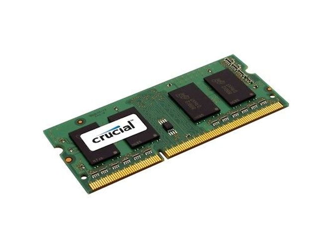 Memoria Ram Crucial sodimm 4gb 1x4gb ddr3 1600mhz pc312800 cl11 lexar media inc ct51264bf160b portatil de pc1600 1.35v 1600 4