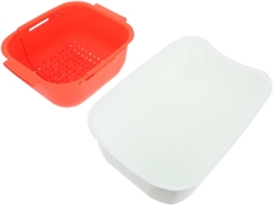 Cesta De Almacenamiento Doble Capa Drena El Agua Fácil Y Rápidamente Usar Diseño Para Lavar Escurrir Frutas