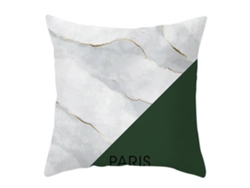 Serie Geometría Funda Decorativa de Almohada Verde