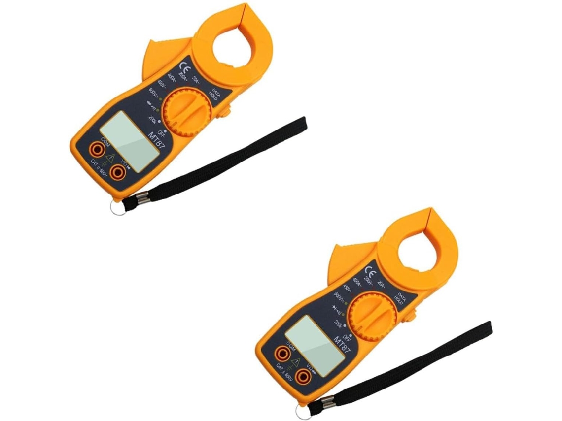 2 Piezas De Amperímetro Pinza Digital, Multímetro Digital, Instrumento Medición Electrónico,
