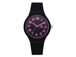 Reloj De Pulsera Clásico De Cuarzo Para Estudiantes Con Correa De Silicona Negro
