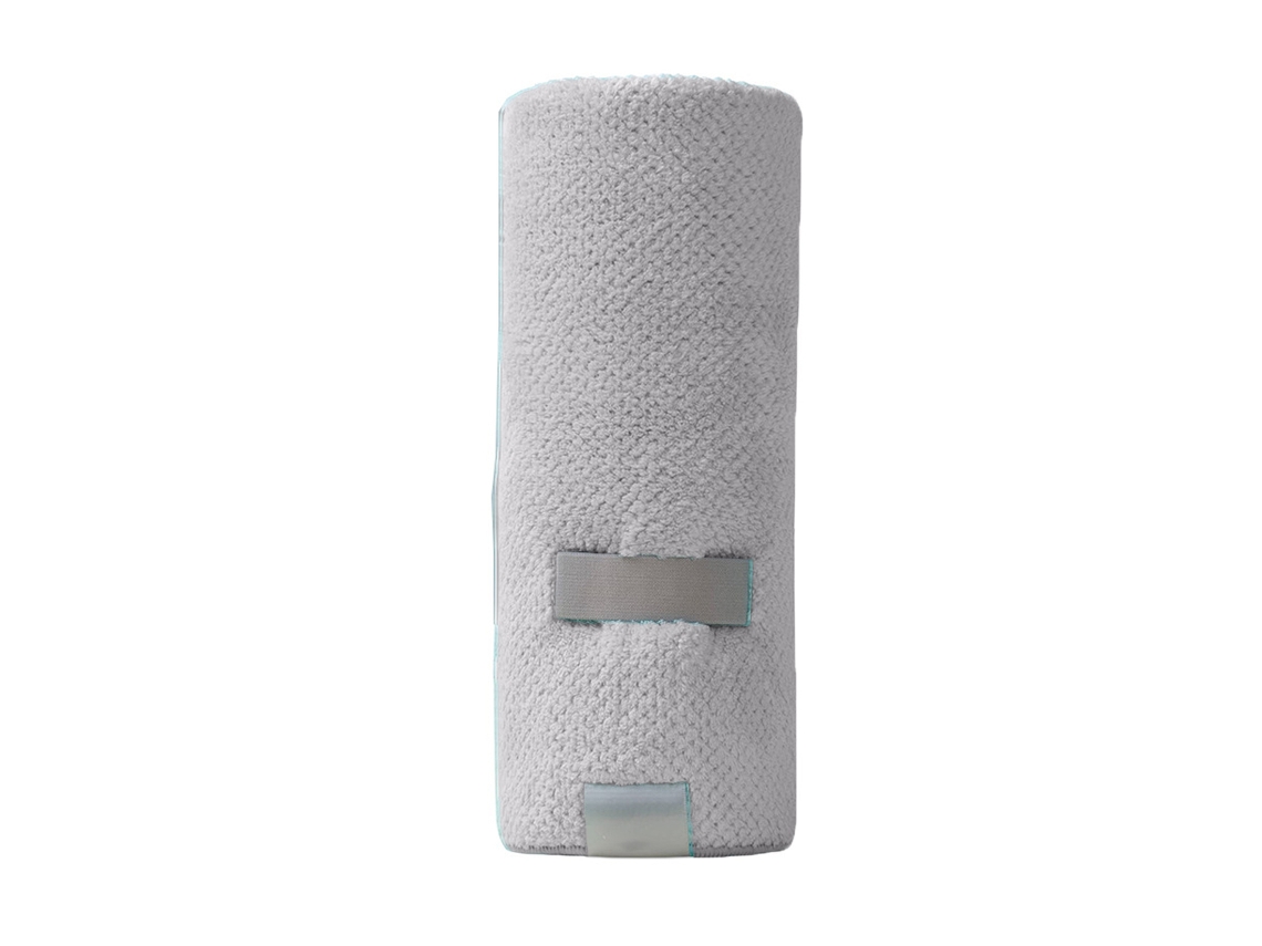 Juego de toallas Kofihety cabello frizz elástico secado terciopelo gris (20x15x4 cm)