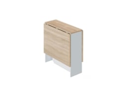 Mesa de comedor Fly Blanco Artik (Blanco Mate) - Roble Canadian 77 x 78 x 31/87/142cm cm