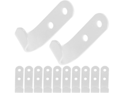 Ganchos Para Lonas De Remolque (40 Uds), 50x13x25 Mm, Blancos, Tornillos Y Anclajes, Fijaciones Resists A La