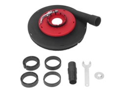 Cubierta De Recolección De Polvo Para Amoladora Angular De 9 Pulgadas (230 Mm) Para Pulido De Superficies, Rojo/negro