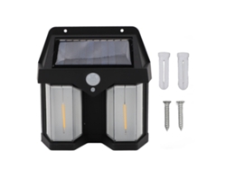 2026-lámpara De Pared Exterior Cuadrada 2 Luces Con Sensor De Movimiento 3 Modos Solar Impermeable Para Jardines Patios Corredores