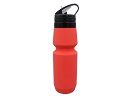 Botella de agua plegable de silicona reutilizable de primera calidad para senderismo.