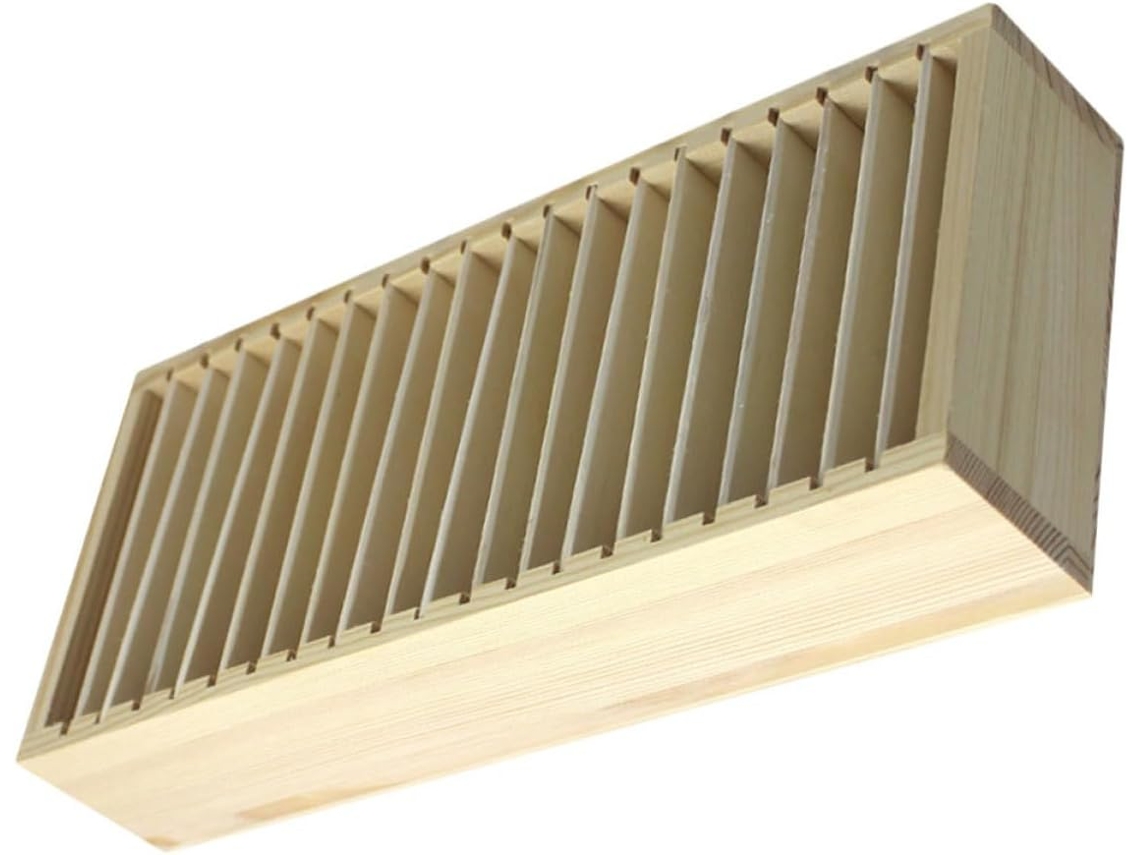 Besportble Caja De Almacenamiento Portátil De Madera Alipis Con Múltiples Compartimentos Desmontables Y Esc...