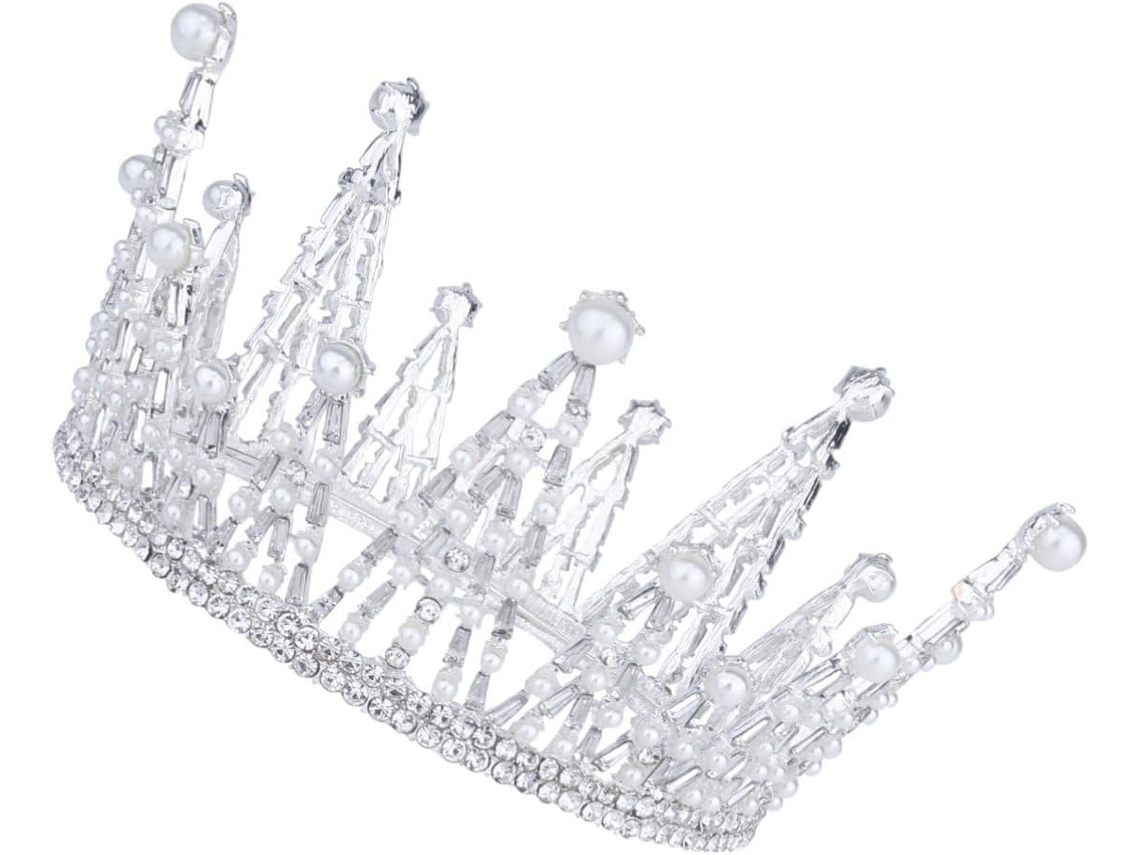 Coroa Decorativa Europeia Leve Com Strass, Tiara Para Aniversário, Casamento, Cosplay E Muito Mais.