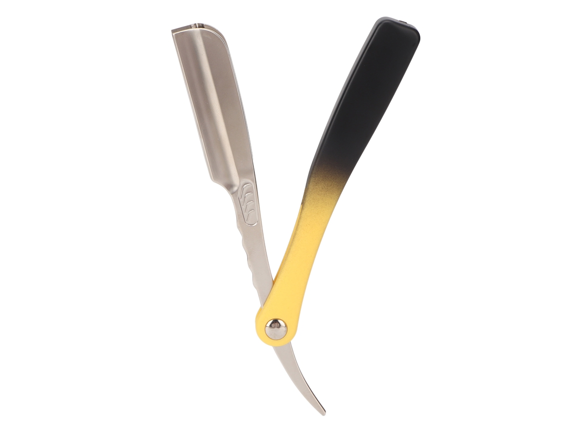 Cortadora De Pelo Liso Plegable Hoja Recta Manual Para Cejas Gradiente Plata