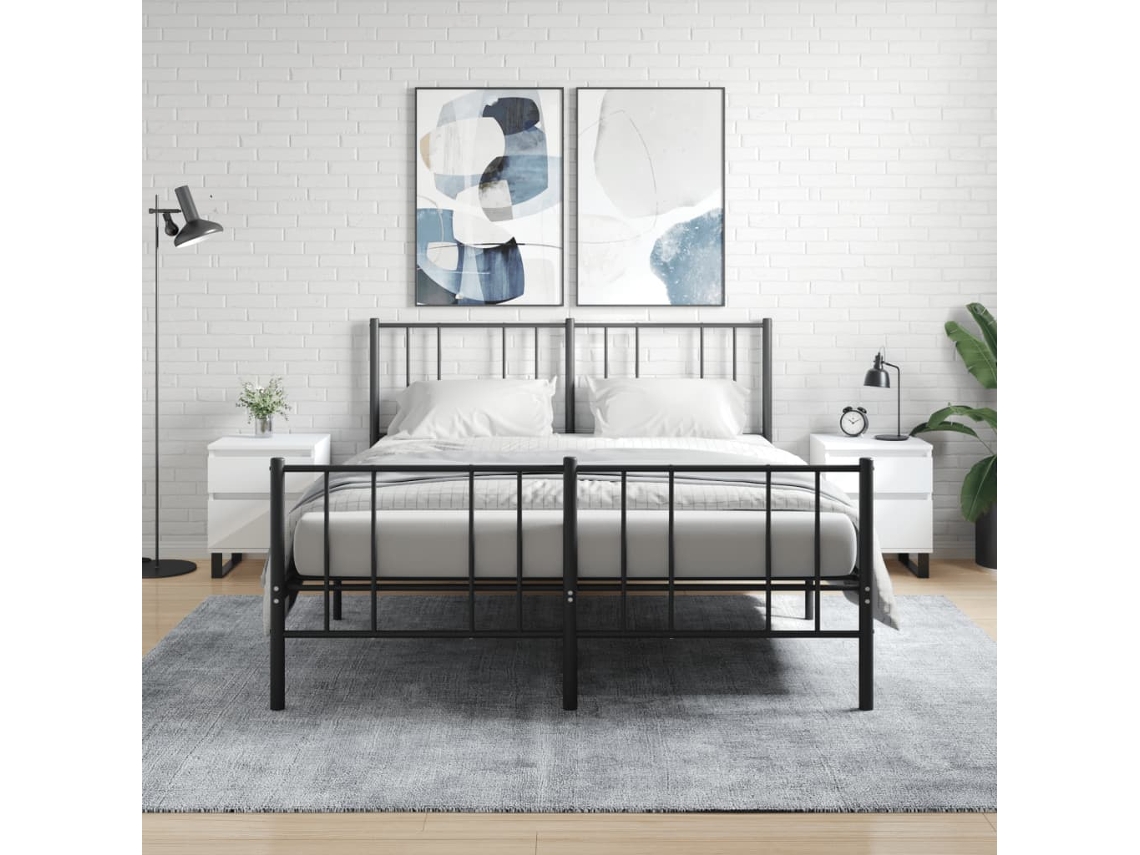 Mesita de Noche Madera Blanco (40x35x50cm)