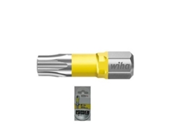 Caja de 5 puntas atornillar mango 1/4 torsion uv amarilla wiha torx 25mm punta atornill tx40
