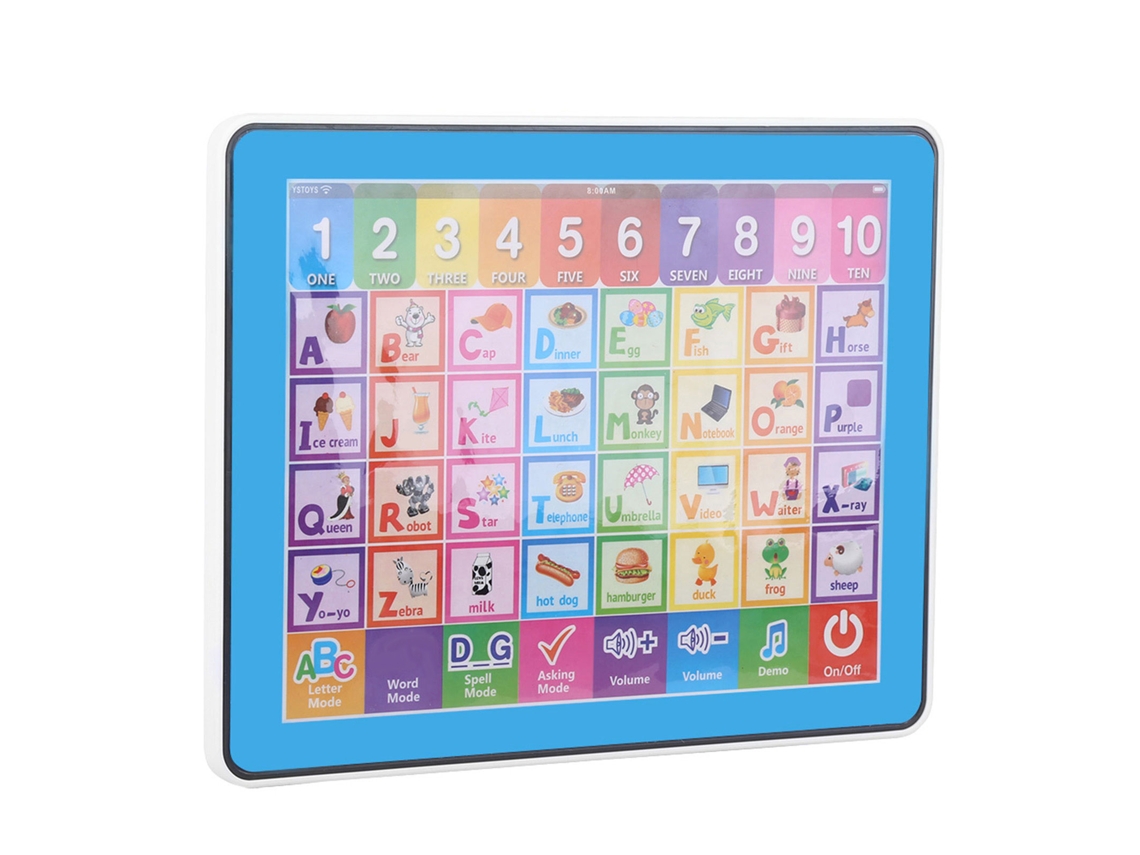 Tableta De Juguete Educativa Para Niños Con Pantalla Táctil Para Aprender Inglés Para Bebés Y Niños.