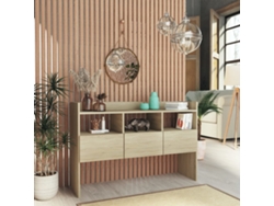 Aparador De Madera Contrachapada Roble Sonoma 105x30x70 Cm