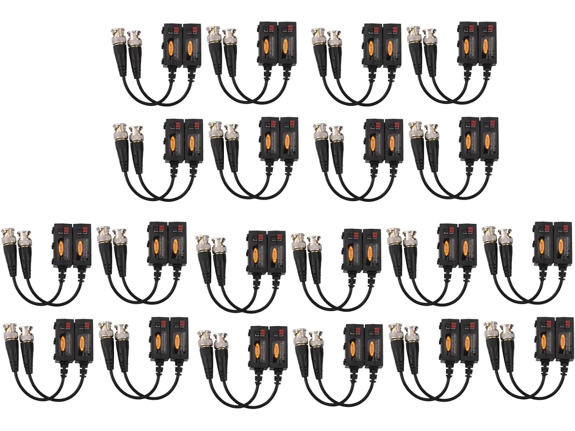 Transmisor Balun De Vídeo Hd Pasivo 1080p Ahd/hd-cvi/tvi/cvb, 20 Pares (utp Hasta 350m-600m)