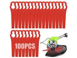 Cuchillas de plástico Linjou para cortacésped, 100 unidades, 83 mm, para cortacésped inalámbrico.