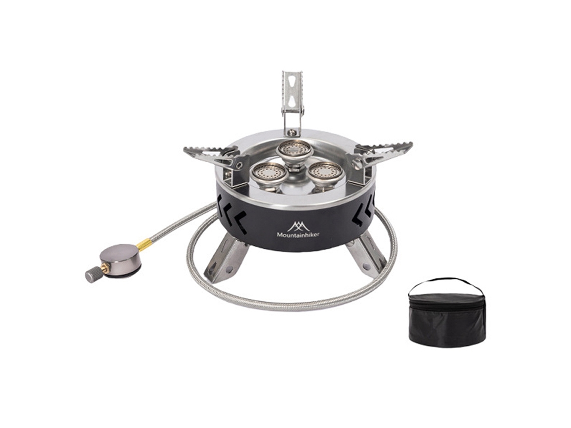 Hornilla De Gas Portátil De Alta Potencia Para Camping, De Acero Inoxidable, Plegable, Con Bolsa Para Cocinar Y Hacer Barbacoas.