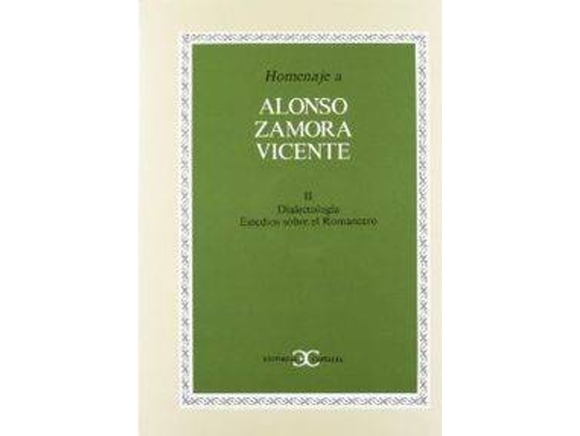 Libro Homenaje Zamora Vicente, 2 de Sin Autor (Español)