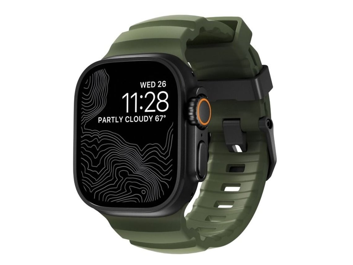 Pulsera Nomad Rocky Point Para Apple Watch 42mm / 44mm / 45mm / 49mm Negro Bosque Nm014797858