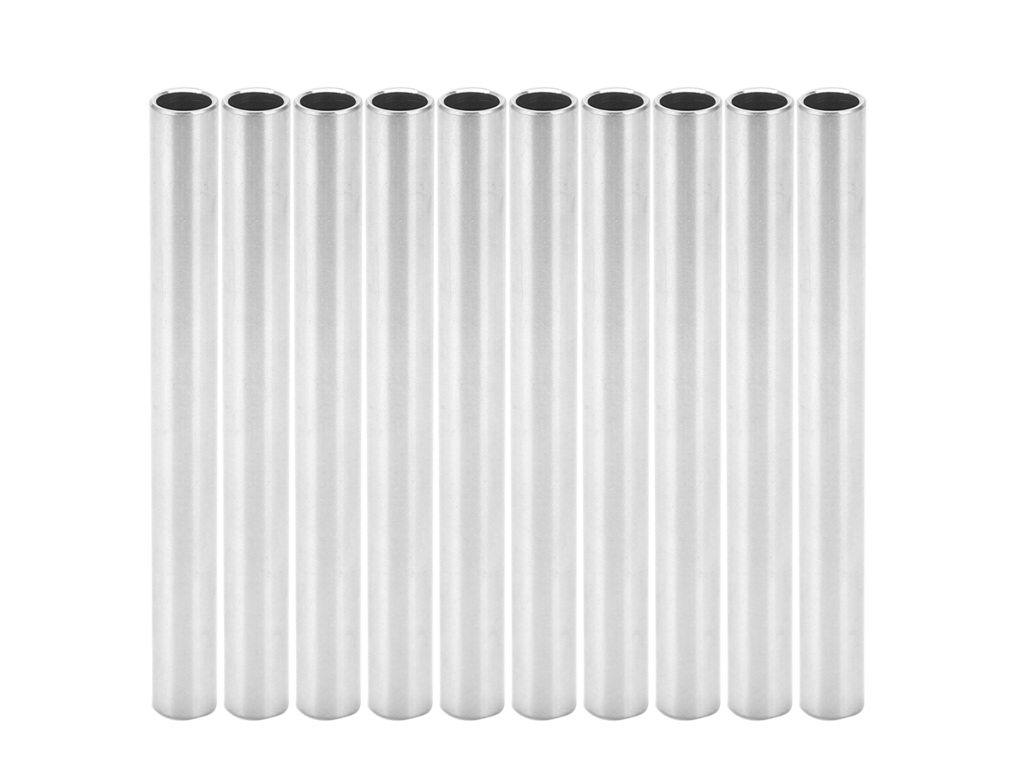 10 Unidades De Tubo De Aluminio De 100 Mm Con Eje, Piezas De Repuesto Para Robot 6100-0810-0100