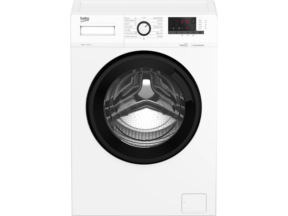 Lavadora BEKO SteamCure WRA 8615 XW 8KG A (8 kg - 1200 rpm - Blanco)