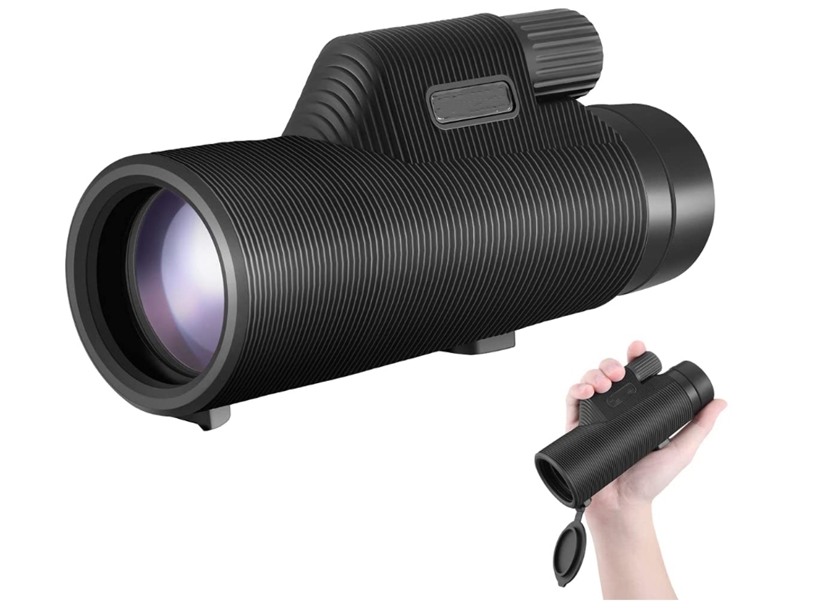 Prismáticos ENKERS Dispositivo de visión nocturna infrarroja HD Cámara monocular de visión nocturna Telescopio digital para exteriores Pre-Black