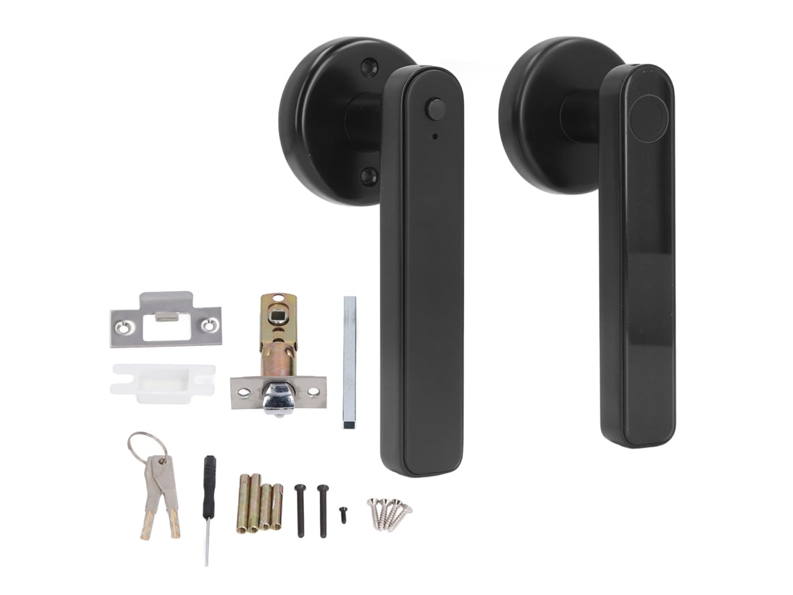 Cerradura inteligente con huella dactilar y contraseña, entrada sin llave, cerradura de puerta con Bluetooth y 2 llaves para casa, hotel y oficina.