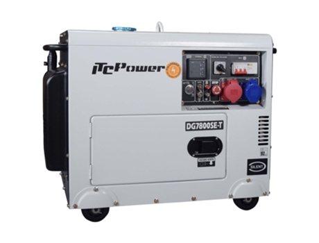 Itcpower Dg7800Se-T Generador Eléctrico Diésel Itcpower Insonorizado Full Power ITC POWER