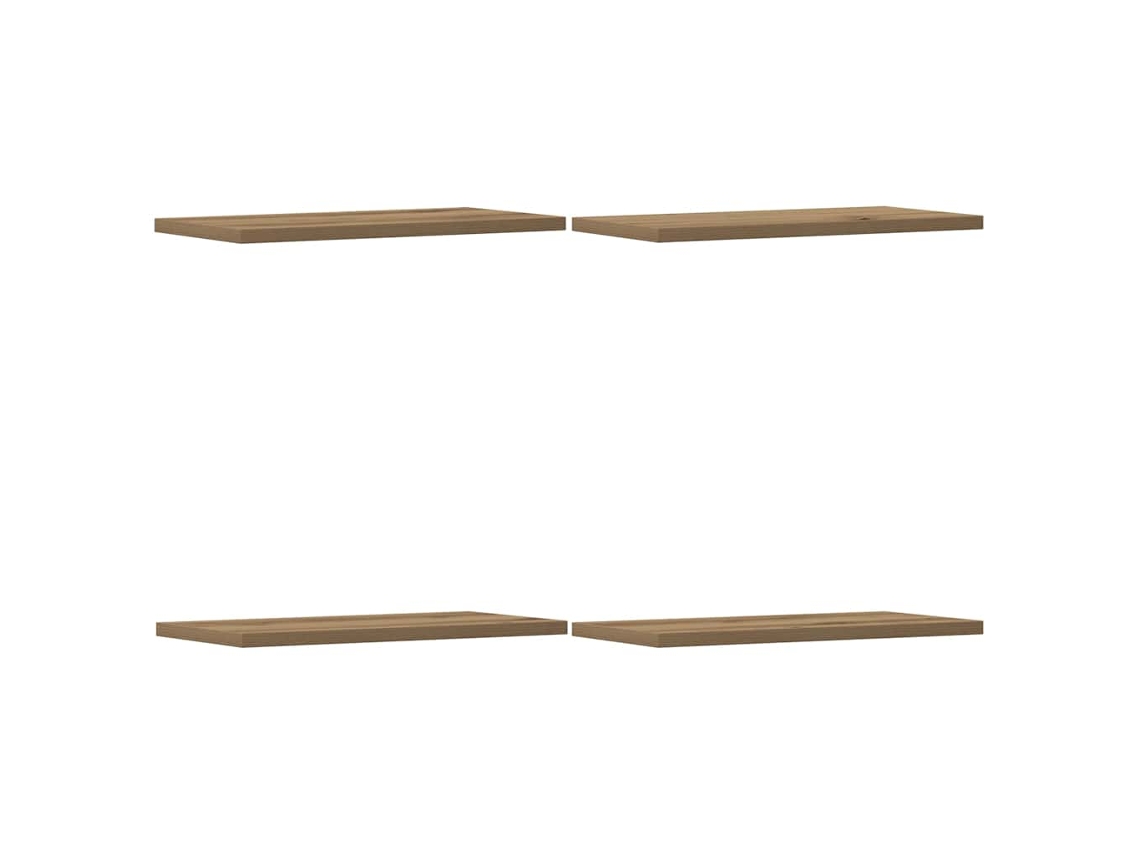 Maison Exclusive - Estantes Pared 4 Ud Madera Ingeniería Roble Artisan 40x20x1,5cm