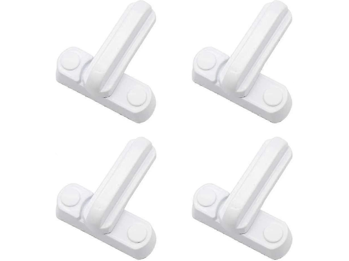 Cerradura De Ventana De Metal Blanco Dylan-eu 4 Piezas, Seguro Para Hogar, Aluminio Resistente, Fácil Instalación, Protección Infantil