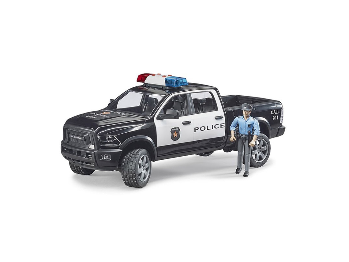 Vehículo BRUDER Carriña Pick Up RAM 2500 con Policía