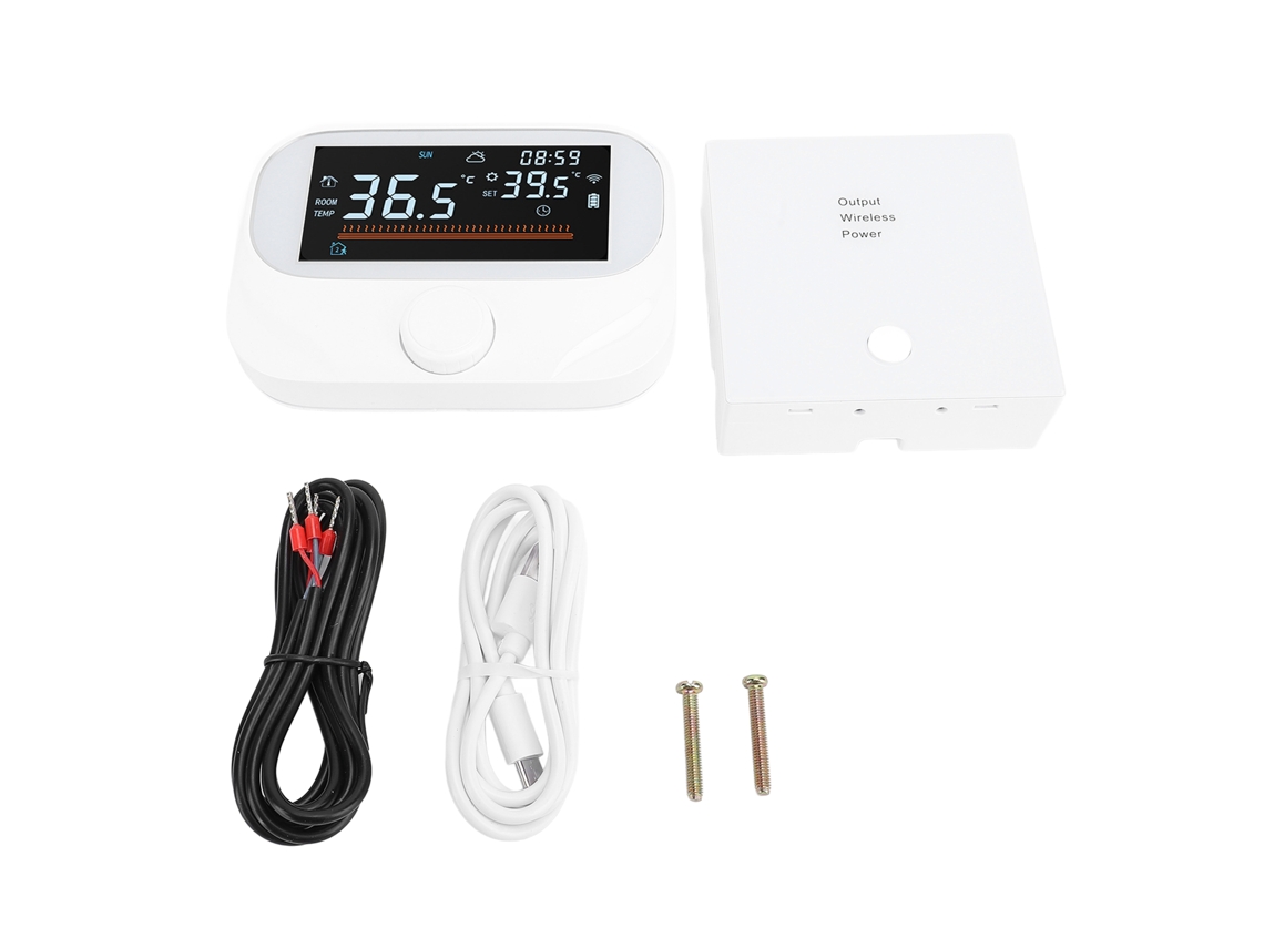 Termostato Inteligente Inalámbrico Tuya, Programable Mediante Aplicación Y Control Por Voz Para Calderas De Gas Residenciales.