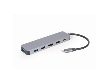 Dockstation GEMBIRD A-CM-COMBO3-03 (Gris - Plateado - 6)