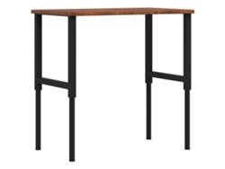Maison Exclusive - Banco De Trabajo Rectangular Madera Maciza 100x60x(71,5-98) Cm