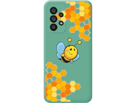 Carcasa para Samsung Galaxy A53 5G TUMUNDOSMARTPHONE Silicona Líquida Dibujos Verde