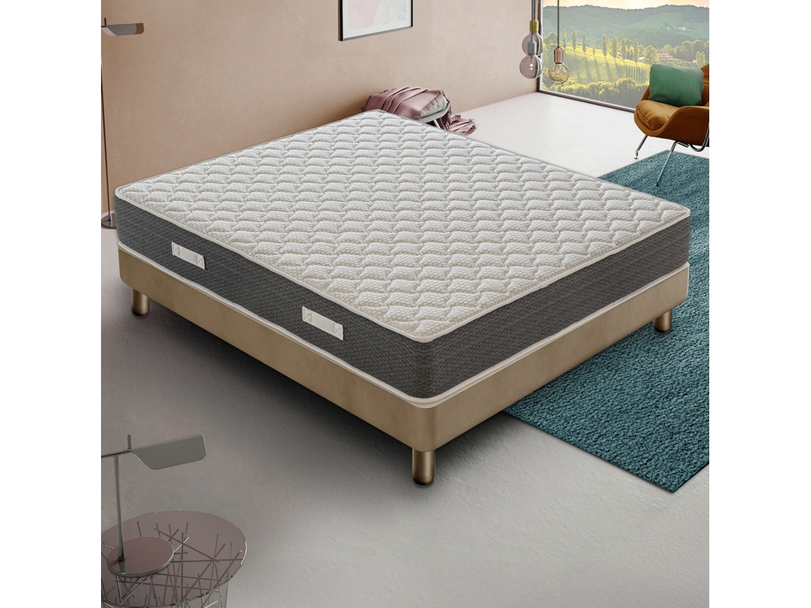 Colchón Ilovesleep Alba (80x190x30 cm, muelles ensacados + espuma viscoelástica)