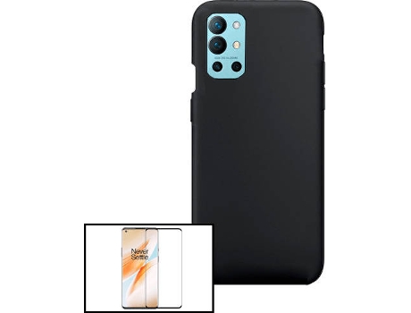 Carcasa + Protector OnePlus 9R PHONECARE Silicona Líquida Negro