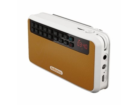 Radio Rolton E500 Altavoz estéreo portátil compatible con Bluetooth Fm Bajo claro Tarjeta TF de doble pista Reproductor de música USB Naranja