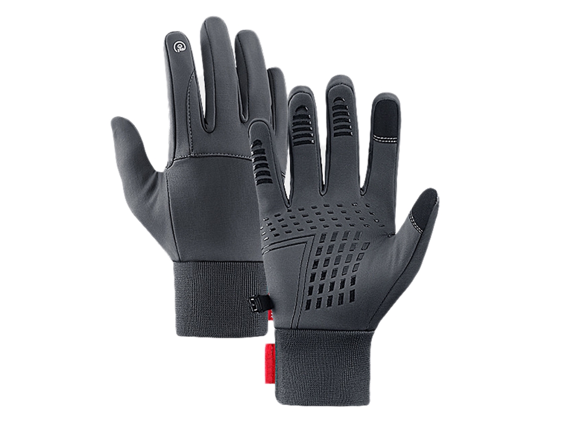 Guantes térmicos de invierno para hombre y mujer, guantes calefactables con protección contra el agua y resbalones, compatibles con pantallas táctiles, para senderismo.