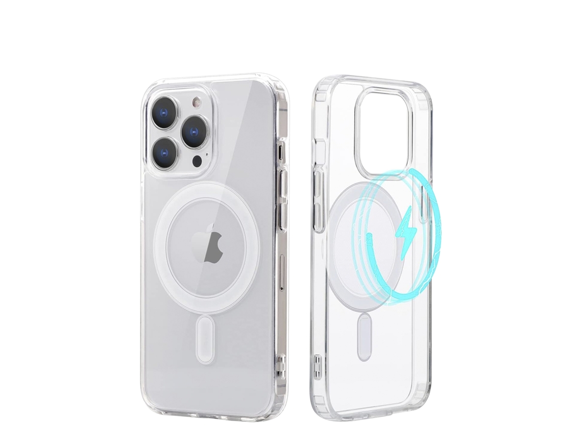 Carcasa Transparente Antichoque Magsafe Para Iphone 15 Pro