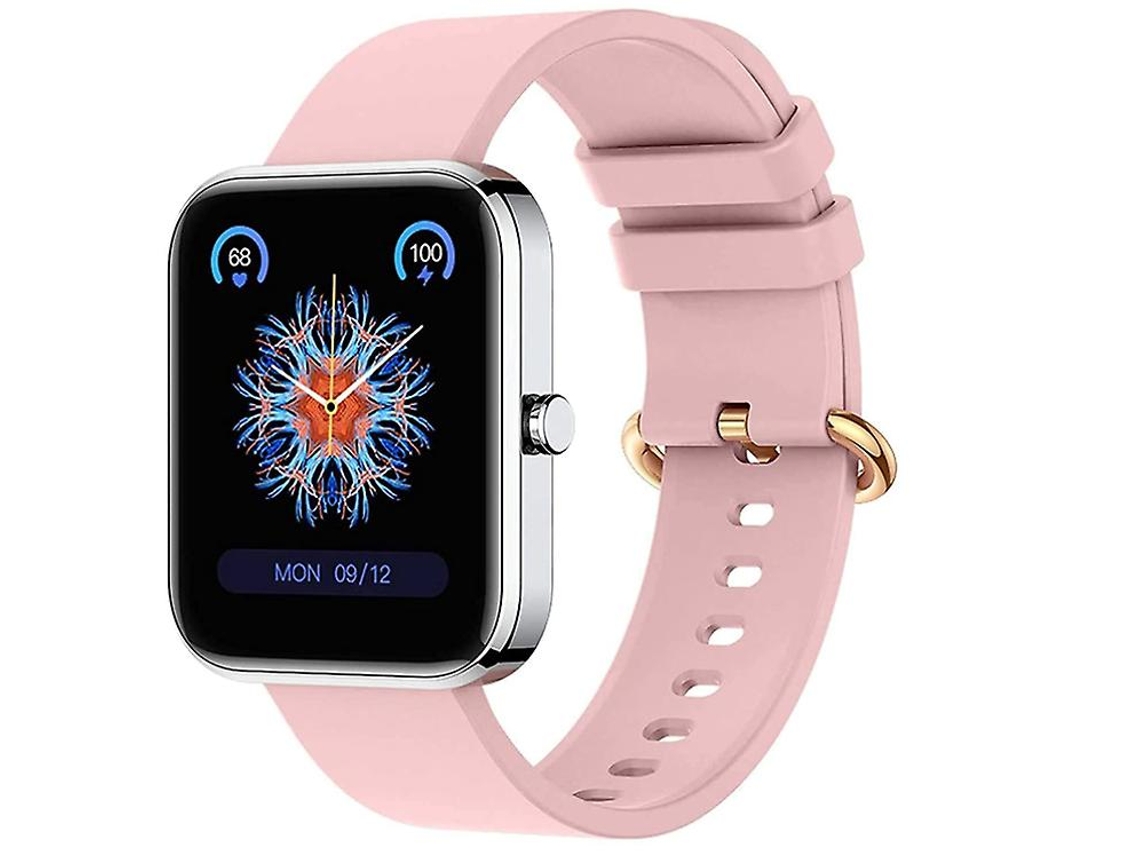 Reloj inteligente Yizhood de 1,69 pulgadas con monitor de actividad física, Bluetooth 5.0, resistente al agua, para hombres y mujeres (rosa)